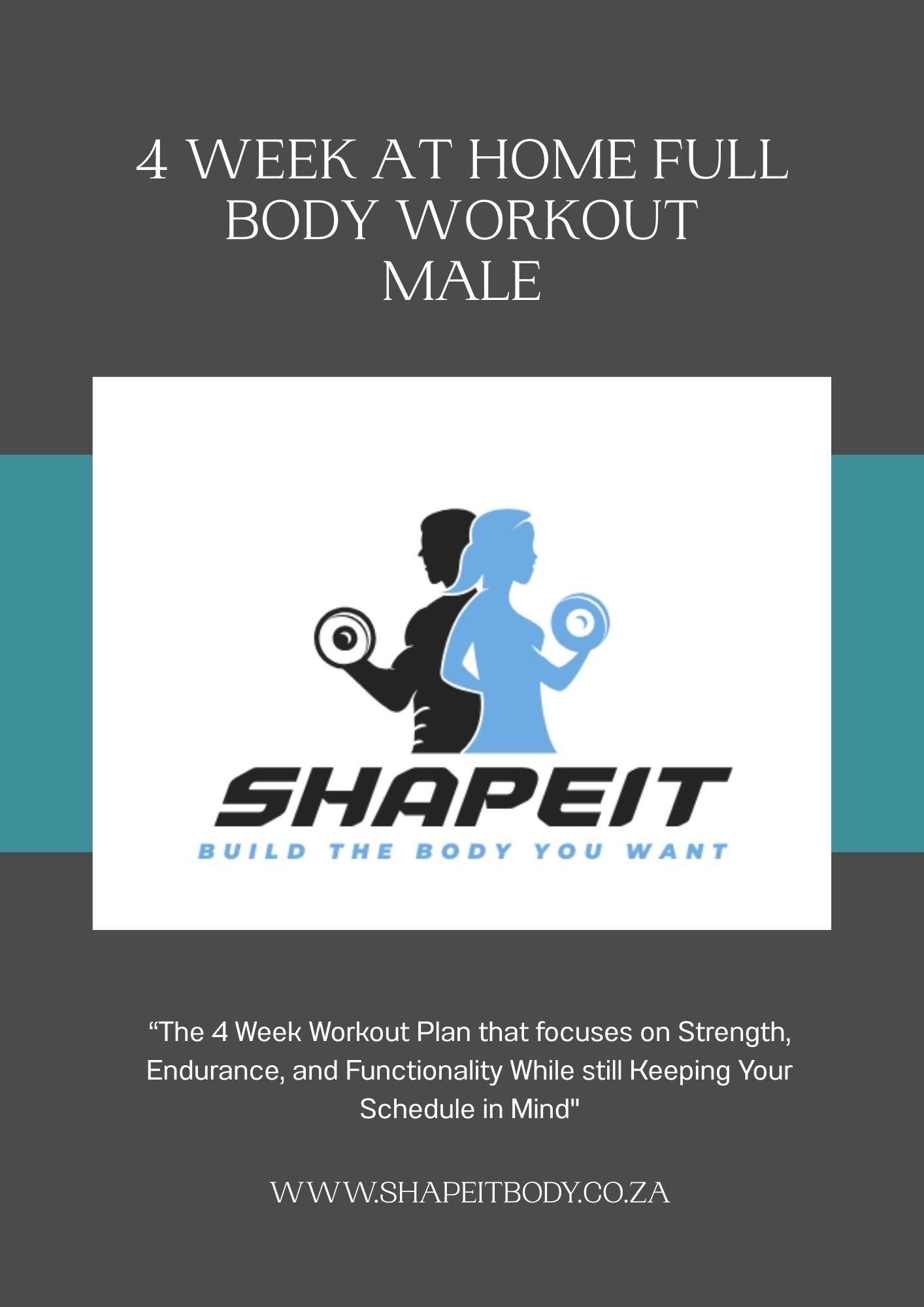 4-Week Full Body At-Home Workout Program [male]